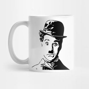 Charlie Chaplin Stencil Artwork Mug